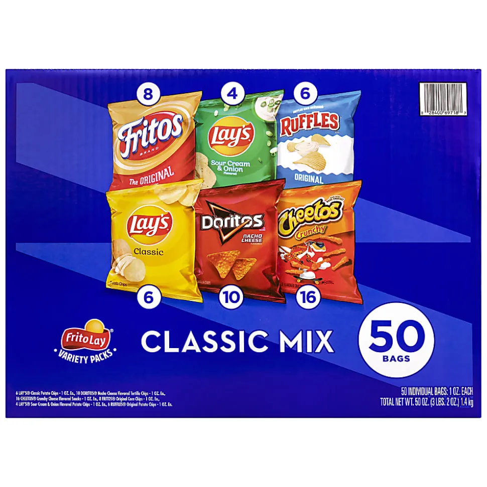 Frito-Lay® Classic Variety Pack, 1 Oz, Pack Of 50 Bags