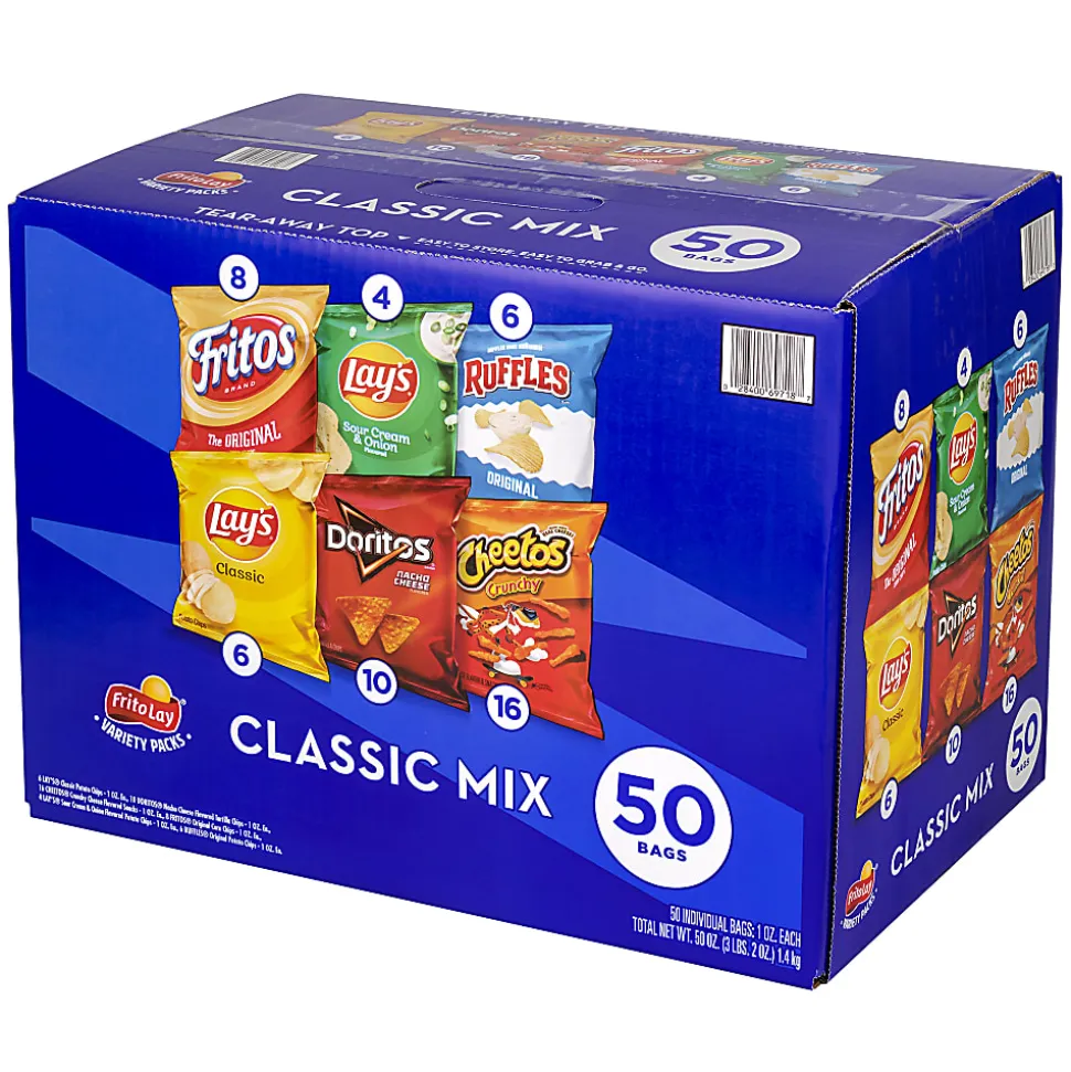 Frito-Lay® Classic Variety Pack, 1 Oz, Pack Of 50 Bags