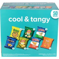 Frito-Lay Cool And Tangy Mix Variety Pack, 1 Oz, Total Qty 50