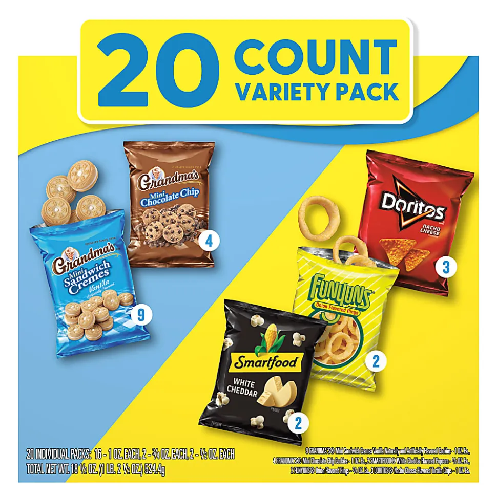 Frito-Lay Macrosnack Variety Pack, Pack Of 20 Bags