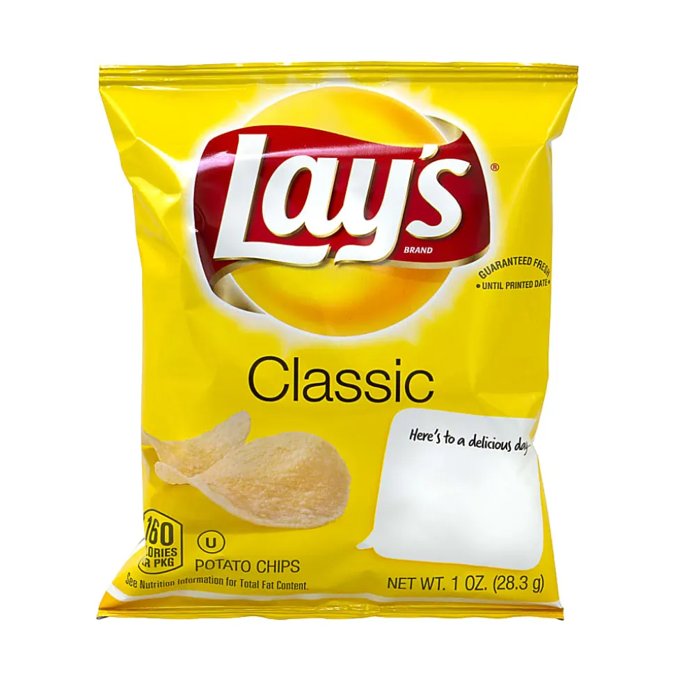 Frito-Lay® Original Lay's® Potato Chips, 1 Oz, Box Of 50 Bags