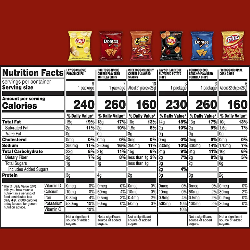 Frito-Lay Variety Big Grab Bag, Bag Of 30 Bags