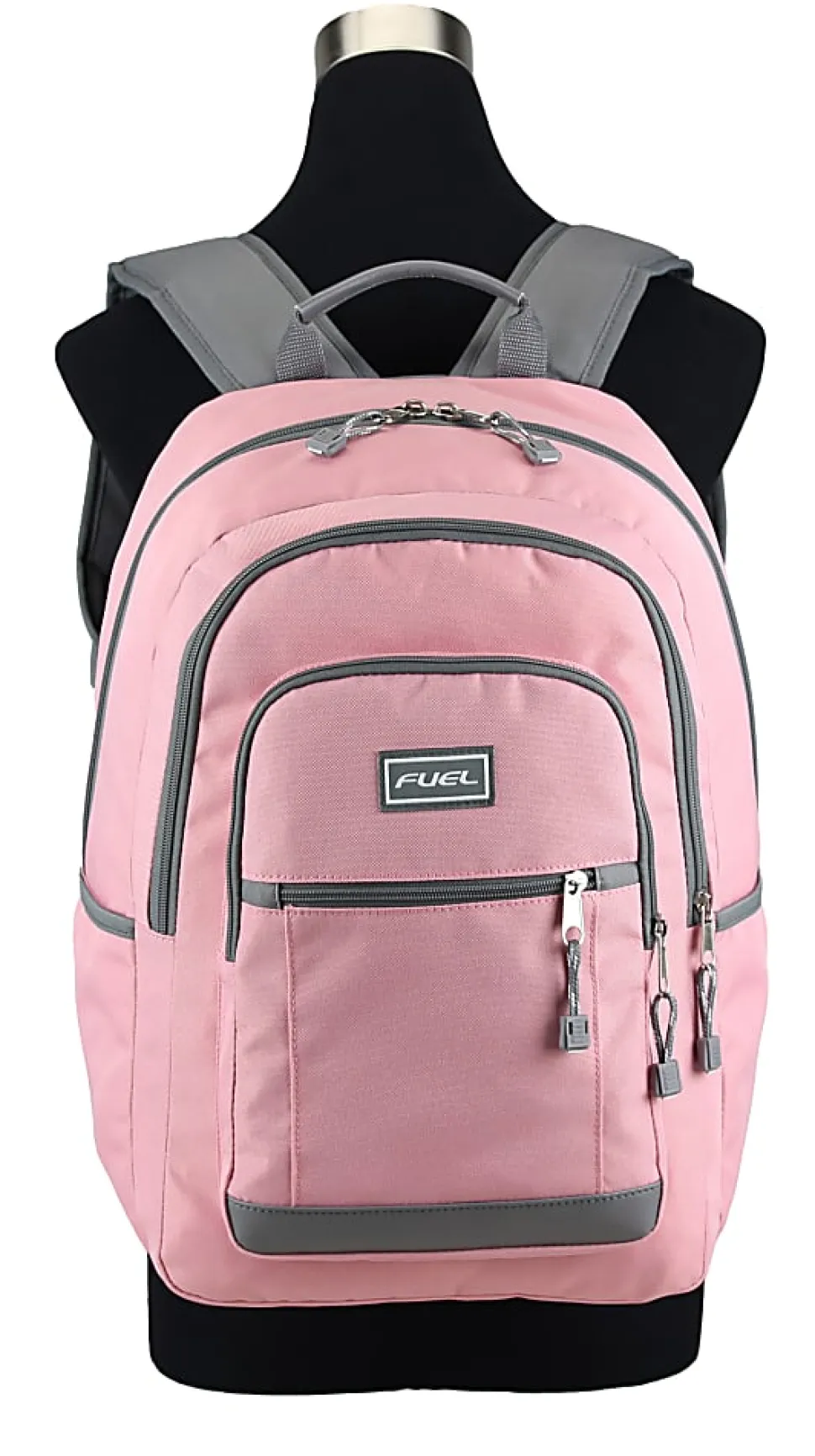 Fuel Rider Sport Bungee Backpack With 15.5” Laptop Compartment, Pink