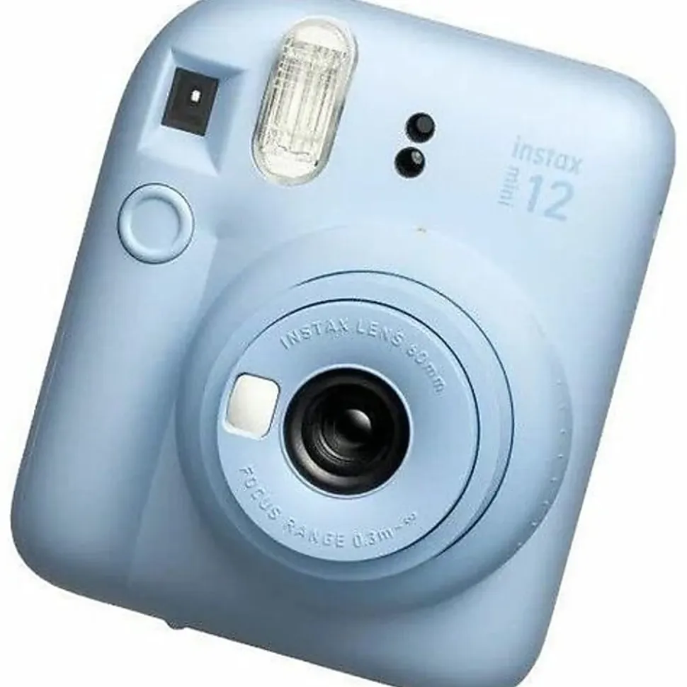 Fujifilm Instax Mini 12 Instant Film Camera With Lens, Pastel Blue