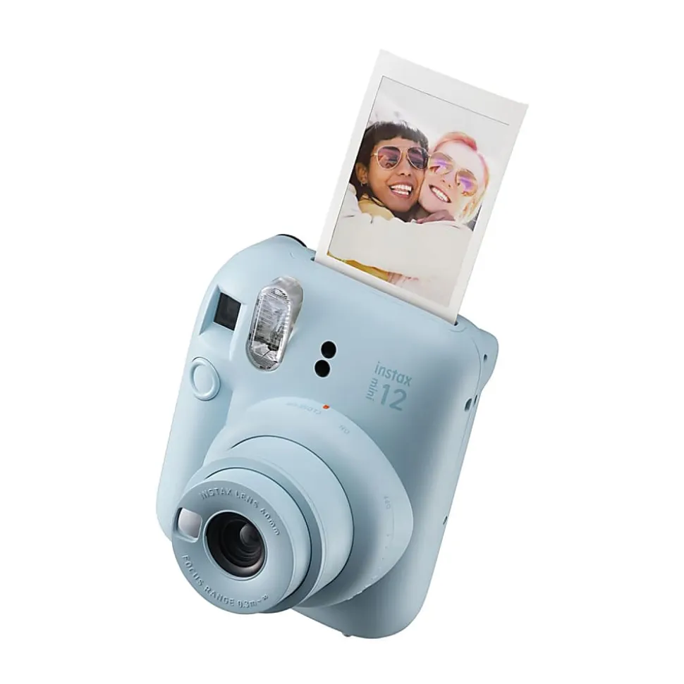 Fujifilm Instax Mini 12 Instant Film Camera With Lens, Pastel Blue