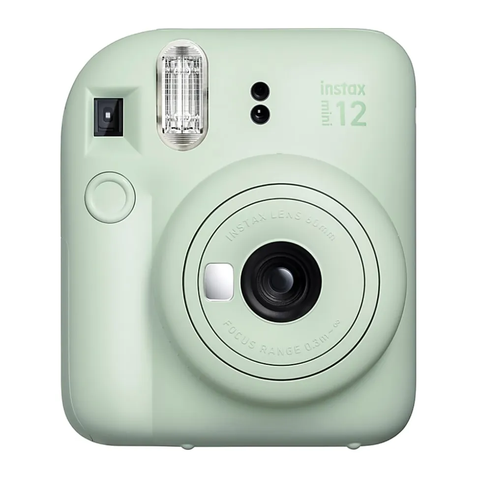 Fujifilm Instax Mini 12 Instant Film Camera With Lens, Mint Green