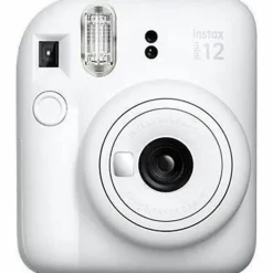 Fujifilm Instax Mini 12 Instant Film Camera With Lens, Clay White