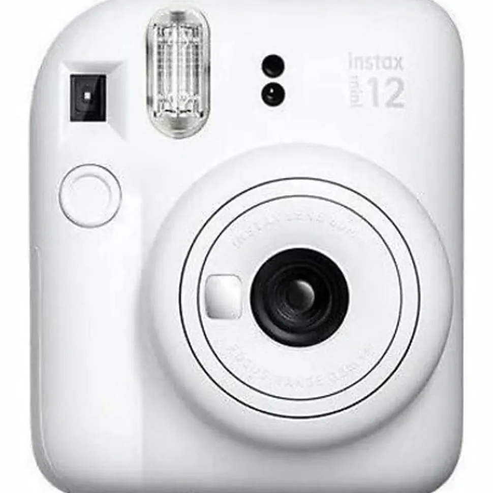 Fujifilm Instax Mini 12 Instant Film Camera With Lens, Clay White