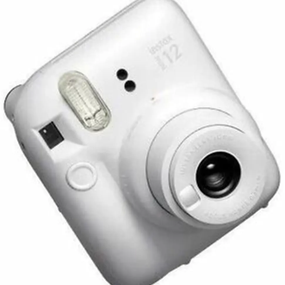 Fujifilm Instax Mini 12 Instant Film Camera With Lens, Clay White