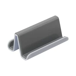 Fusion Business Card Holder, 20-Card Capacity, White/Gray