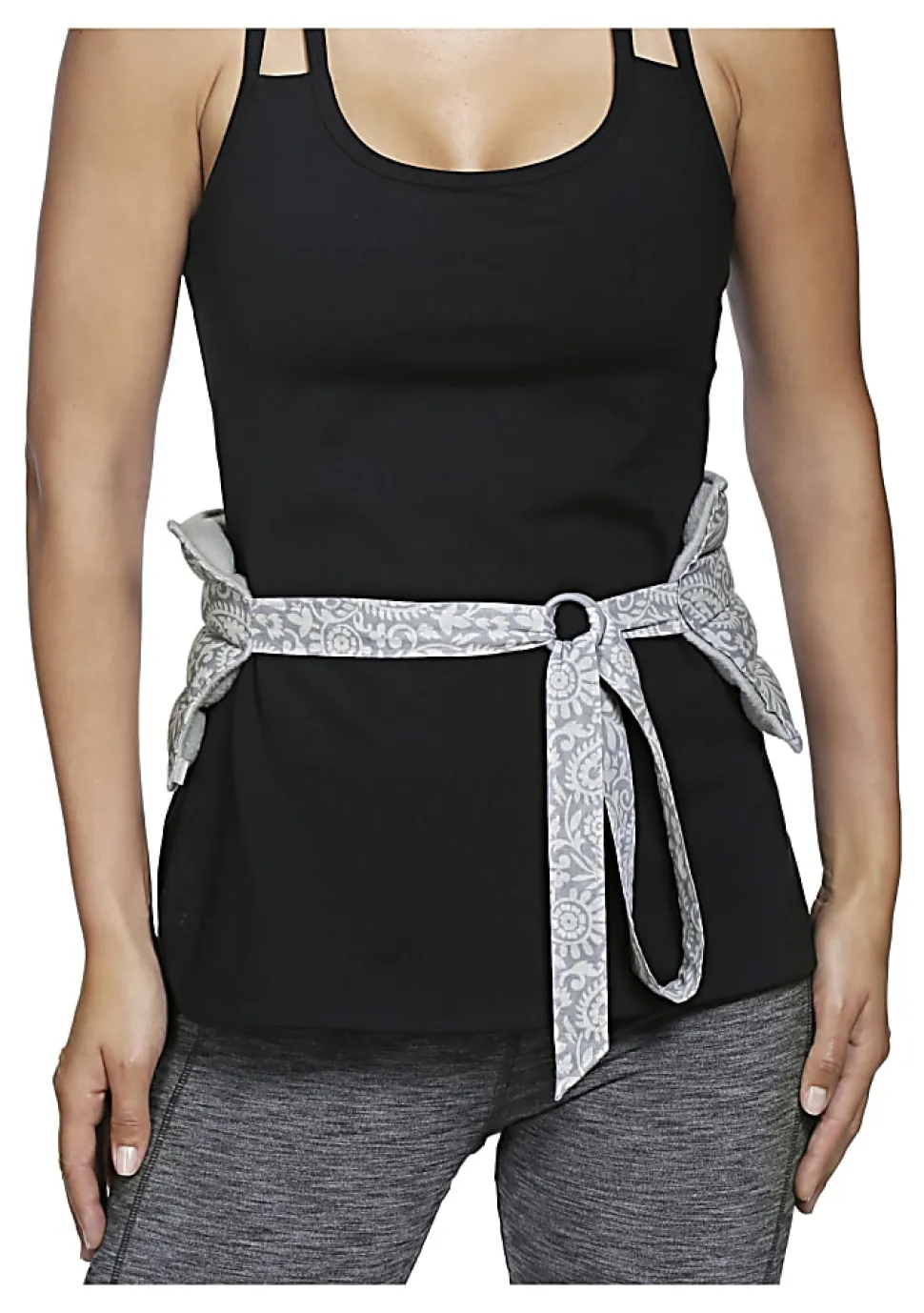 Gaiam Relax Lower Back Wrap, 10-3/4"H x 5-3/4"W x 2"D, Gray