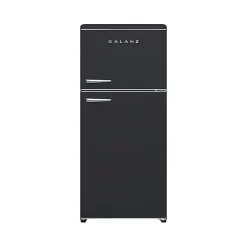 Galanz Retro 18 Cu. Ft. Dual Door Refrigerator, Retro Black, Total Qty 1