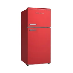 Galanz Retro 18 Cu. Ft. Dual Door Refrigerator, Hot Rod Red, Total Qty 1