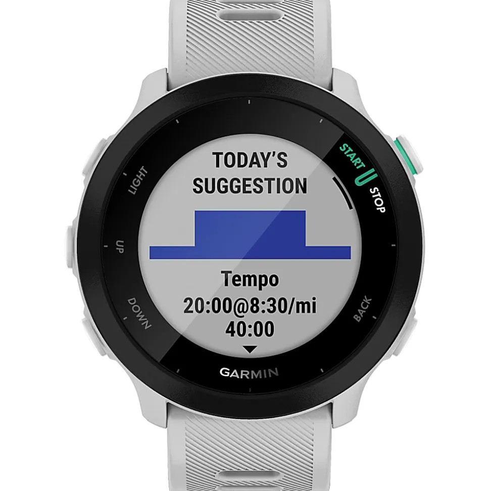 Garmin Forerunner 55 Running Watch, White