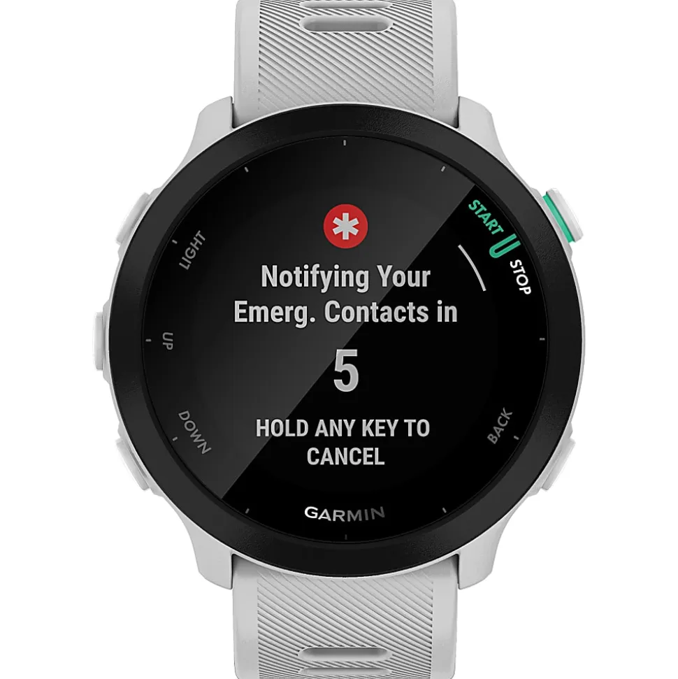Garmin Forerunner 55 Running Watch, White