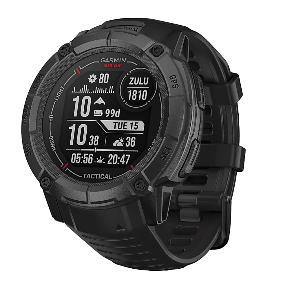 Garmin® Instinct 2X Tactical Edition Solar Smart Watch, Black