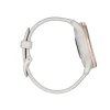 Garmin® vívomove® Trend Hybrid Smartwatch With Stainless-Steel Bezel And Silicone Band, Peach Gold Bezel/Ivory Case