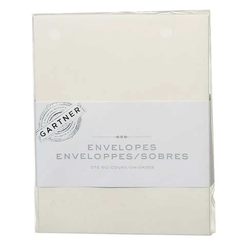 Gartner Studios® Envelopes, A2, Gummed Seal, Ivory, Pack Of 50