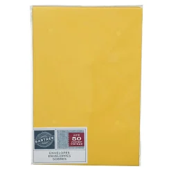Gartner Studios® Envelopes, A9, Gummed Seal, Yellow, Pack Of 50