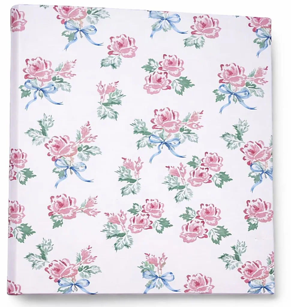 Gartner Studios 3-Ring Standard Style Binder, 1" Round Rings, Pink Bows & Blooms