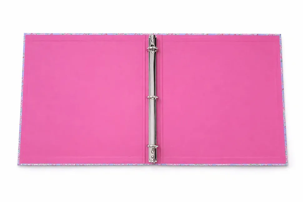 Gartner Studios 3-Ring Standard Style Binder, 1" Round Rings, Blush Blossoms