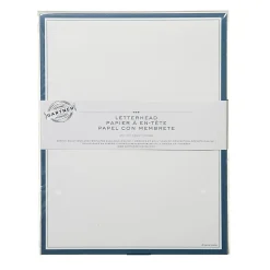 Gartner⢠Studios Stationery, 8 1/2" x 11", Navy/White, Pack Of 100 Sheets