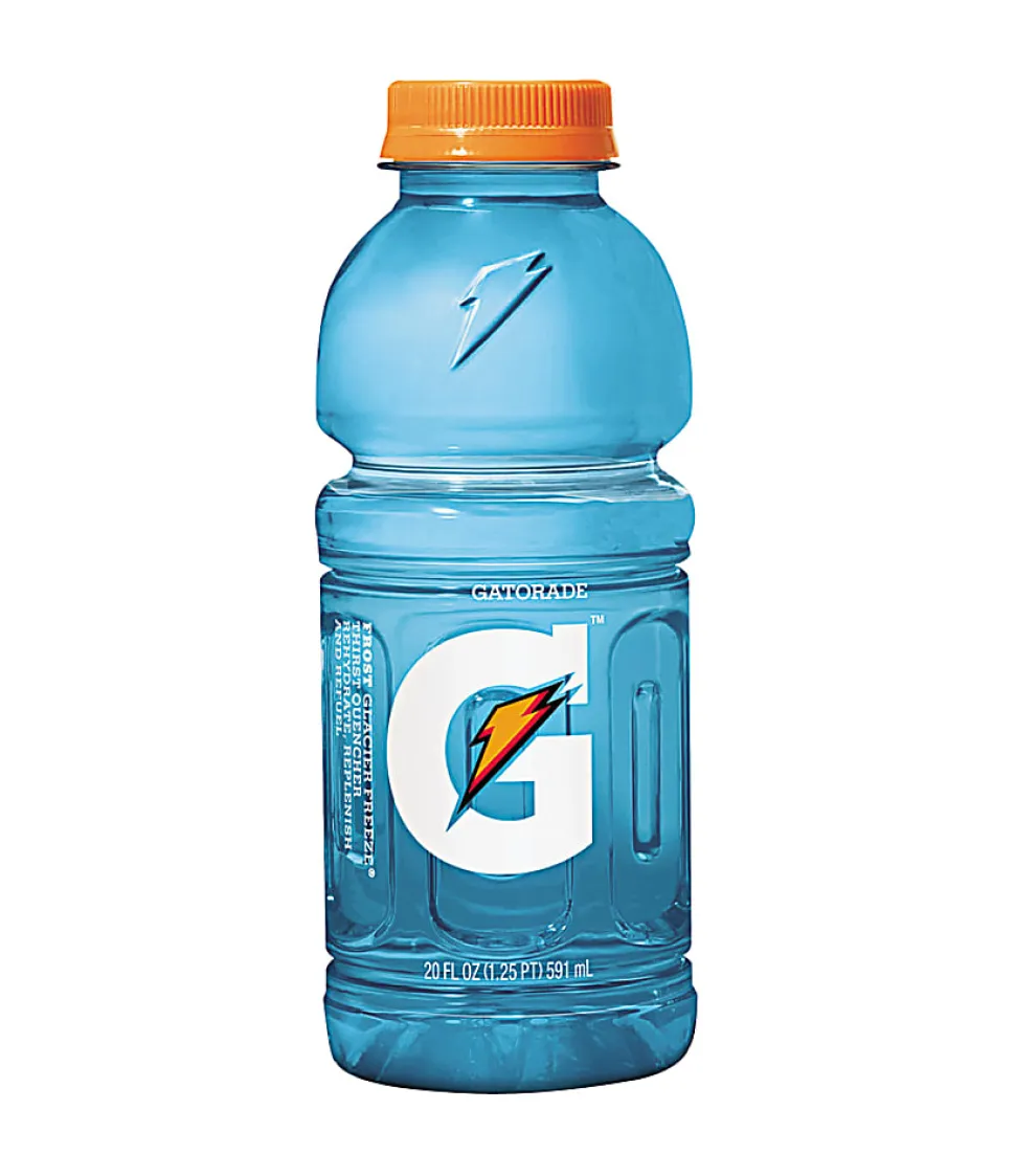 Gatorade Thirst Quencher Bottled Drink - Frost Glacier Freeze Flavor - 20 fl oz (591 mL) - 24 / Carton