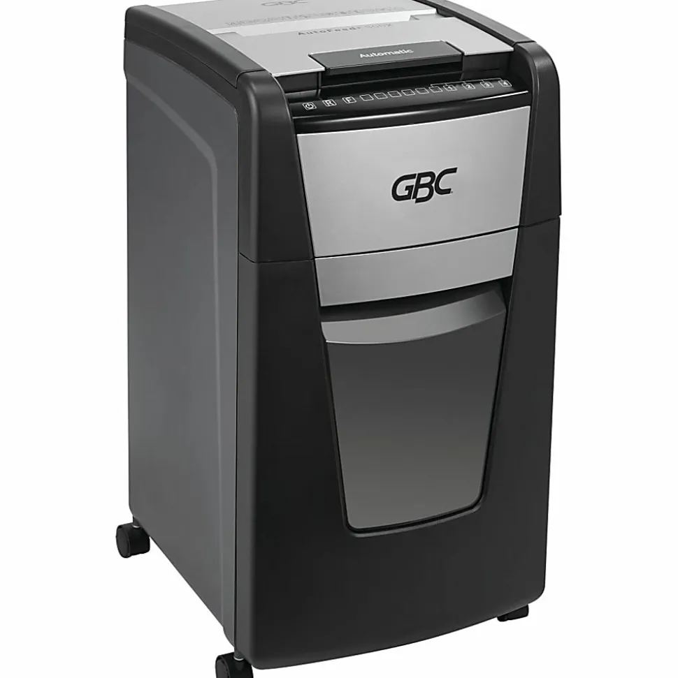 GBC AutoFeed+ Office Shredder, 300X, Super Cross-Cut, 300 Sheets - Continuous Shredder - Super Cross Cut - 10 Per Pass - - WSM1757608