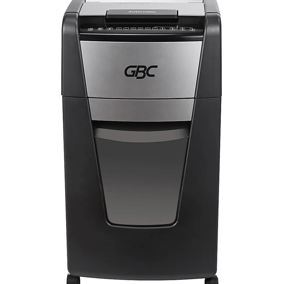 GBC AutoFeed+ Office Shredder, 300X, Super Cross-Cut, 300 Sheets - Continuous Shredder - Super Cross Cut - 10 Per Pass - - WSM1757608