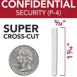 GBC AutoFeed+ Office Shredder, 300X, Super Cross-Cut, 300 Sheets - Continuous Shredder - Super Cross Cut - 10 Per Pass - - WSM1757608