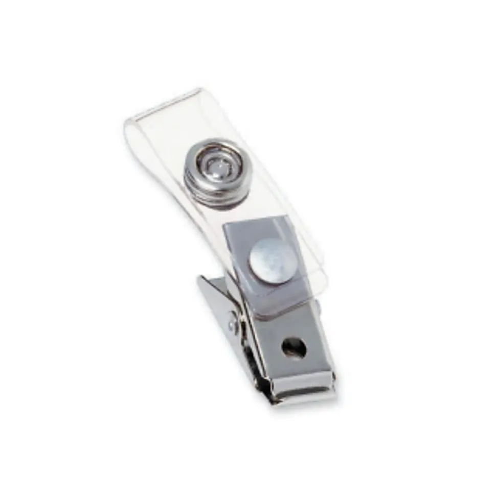 GBC® Badgemates Strap Clips, Clear, Pack Of 100
