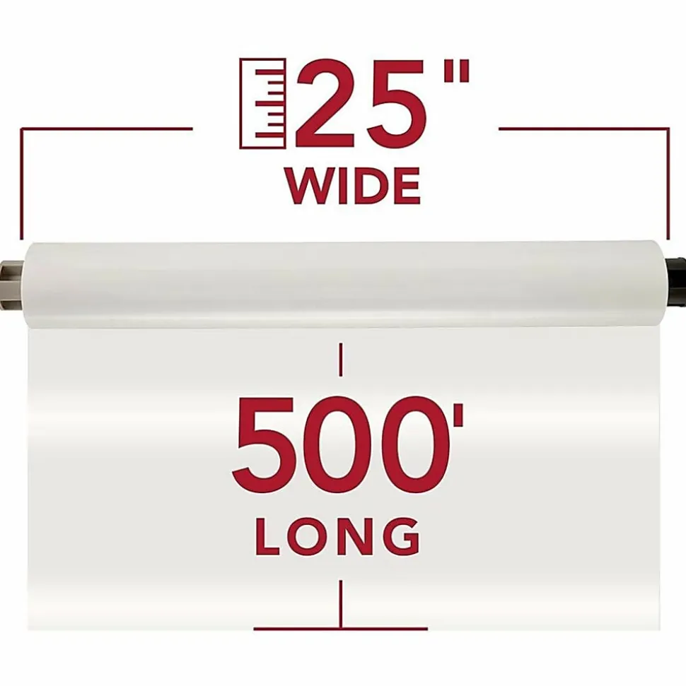 GBC EZLoad NAP II Low Temp Laminating 1/64 mil 500’ Film Rolls, Clear, Pack Of 2 Rolls