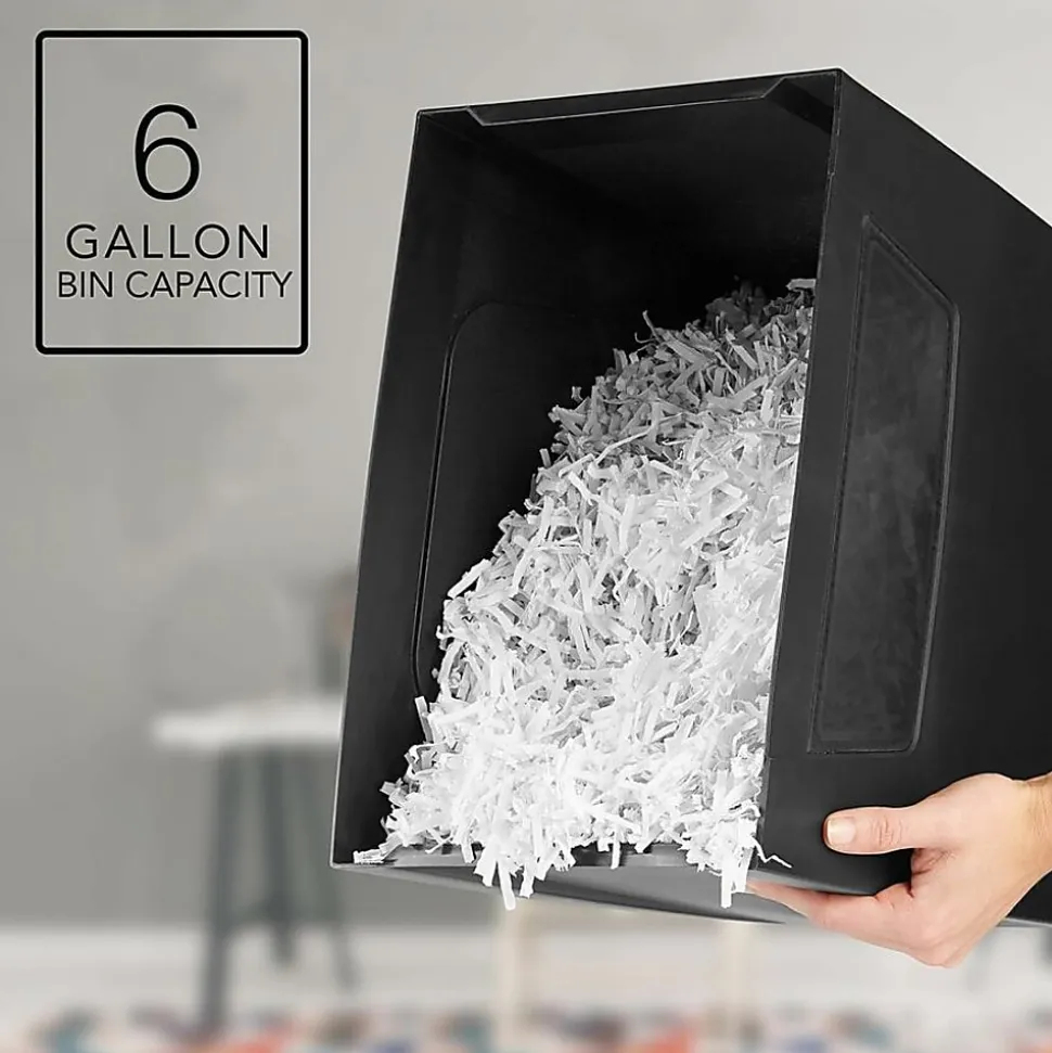GBC ShredMaster PX10-06 Super Cross-Cut Paper Shredder - Non-continuous Shredder - Super Cross Cut - 10 Per Pass - - 1757405