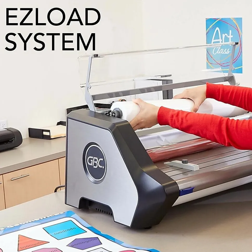 GBC Ultima 55 Thermal Roll EZ Load Laminator, Roll, 27" Lamination Width, 1" Core Diameter, 14"H x 35"W x 21"D
