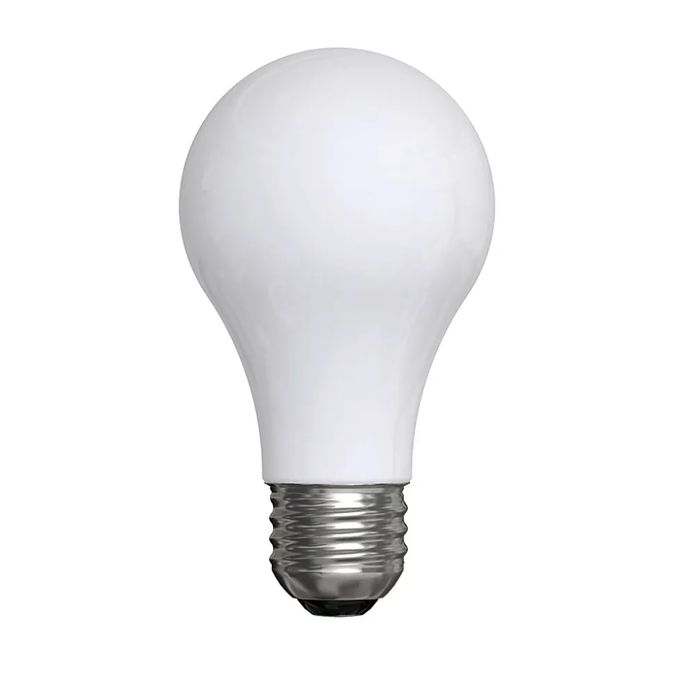 GE Lighting Halogen Light Bulbs, A19, 43 Watts, Pack Of 4 Bulbs