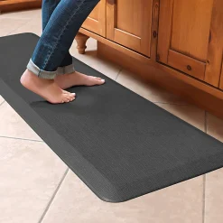 GelPro NewLife Designer Comfort Grasscloth Anti-Fatigue Floor Mat, 20" x 72", Charcoal