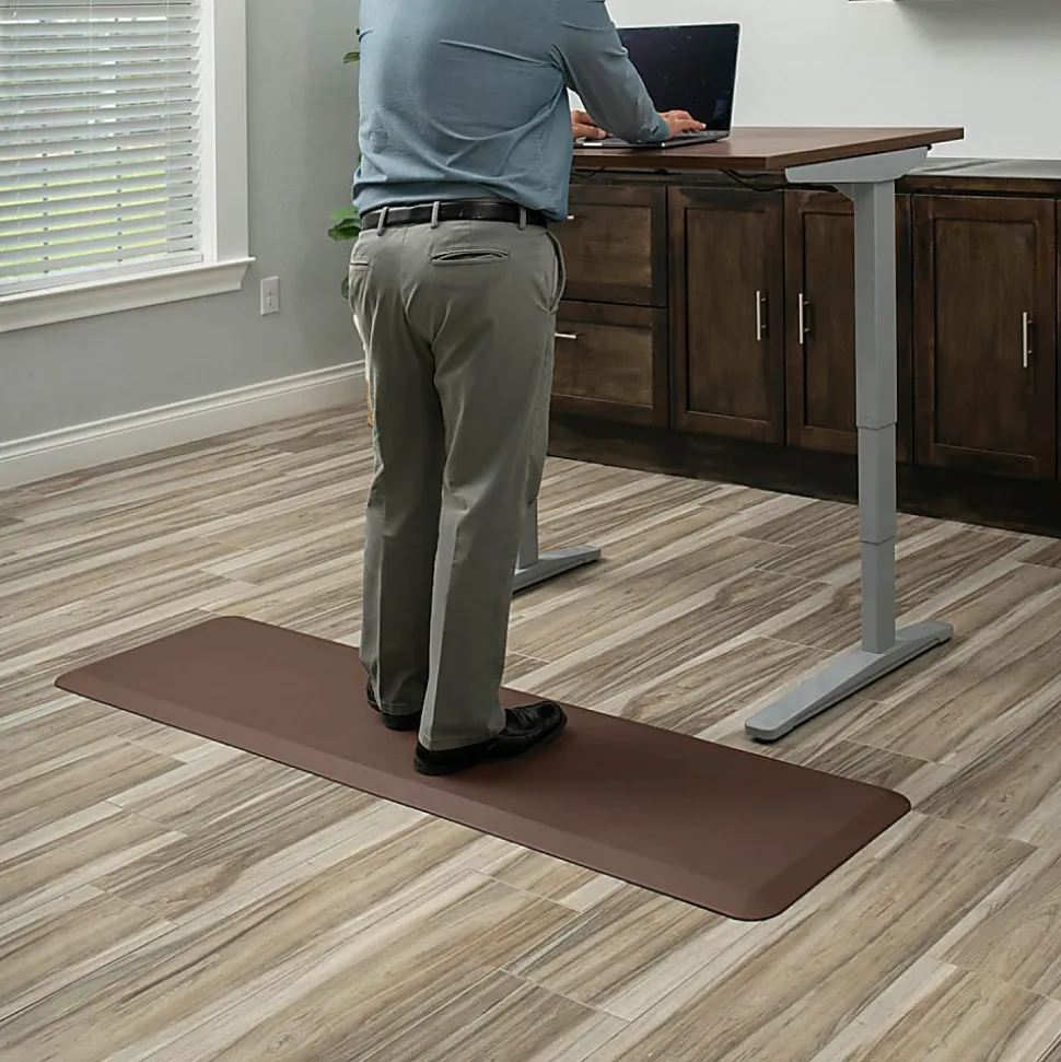 GelPro NewLife EcoPro Commercial Grade Anti-Fatigue Floor Mat, 72" x 20", Brown