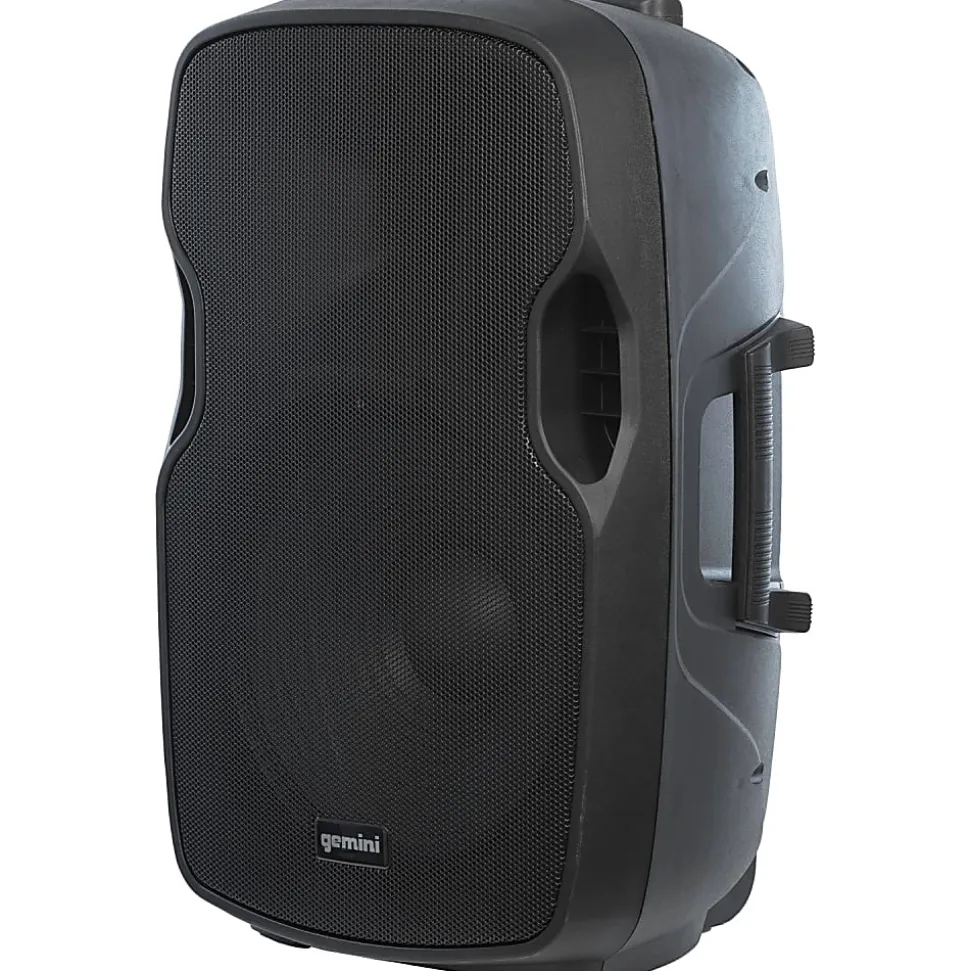 Gemini Portable Bluetooth PA Speaker With Integrated Mixer & Wired Microphone, Black, AS-15TOGO
