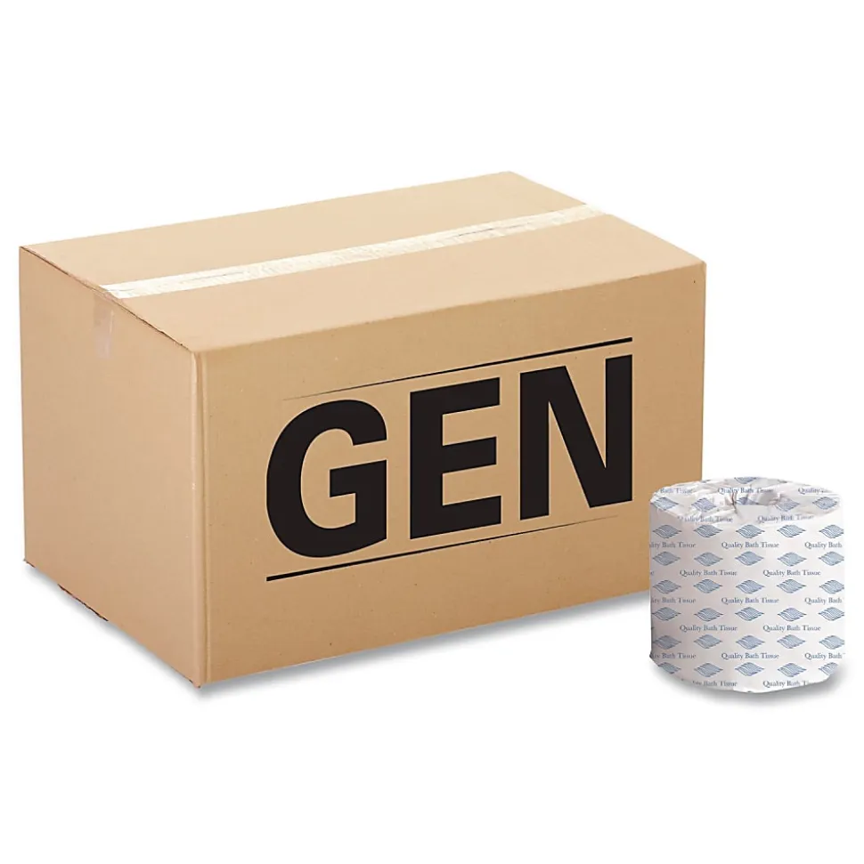 General Standard Bath Tissue, 2-Ply, White, 4x 3, 400 Sheets/Roll, 96 Rolls/Carton - 2 Ply - 400 Sheets/Roll - GEN248