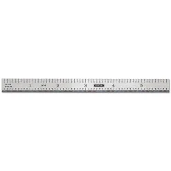 General Tools Industrial Steel Rules, 6 in X 15/32 in, Polished Stainless Steel, Rigid