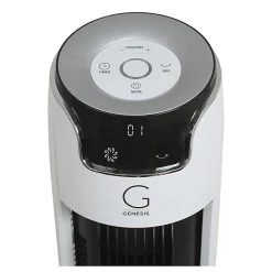 Genesis G5 Tower Fan, 43"H x 11"W x 10"D, White