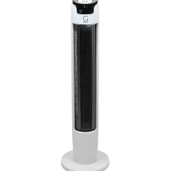 Genesis G5 Tower Fan, 43"H x 11"W x 10"D, White