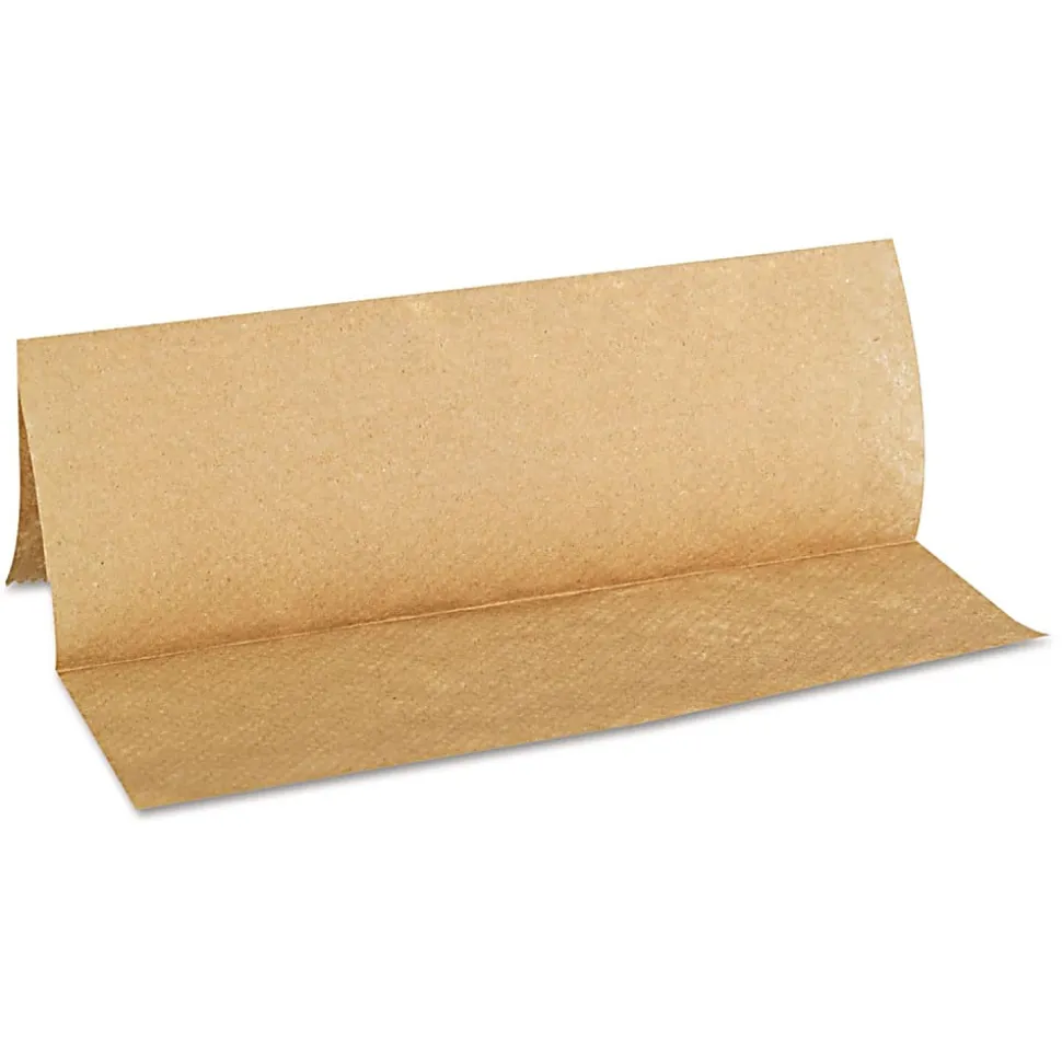 GEN Folded Paper Towels, Multifold, 9 x 9.45, Natural, 250 Towels/Pack, 16 Packs/Carton