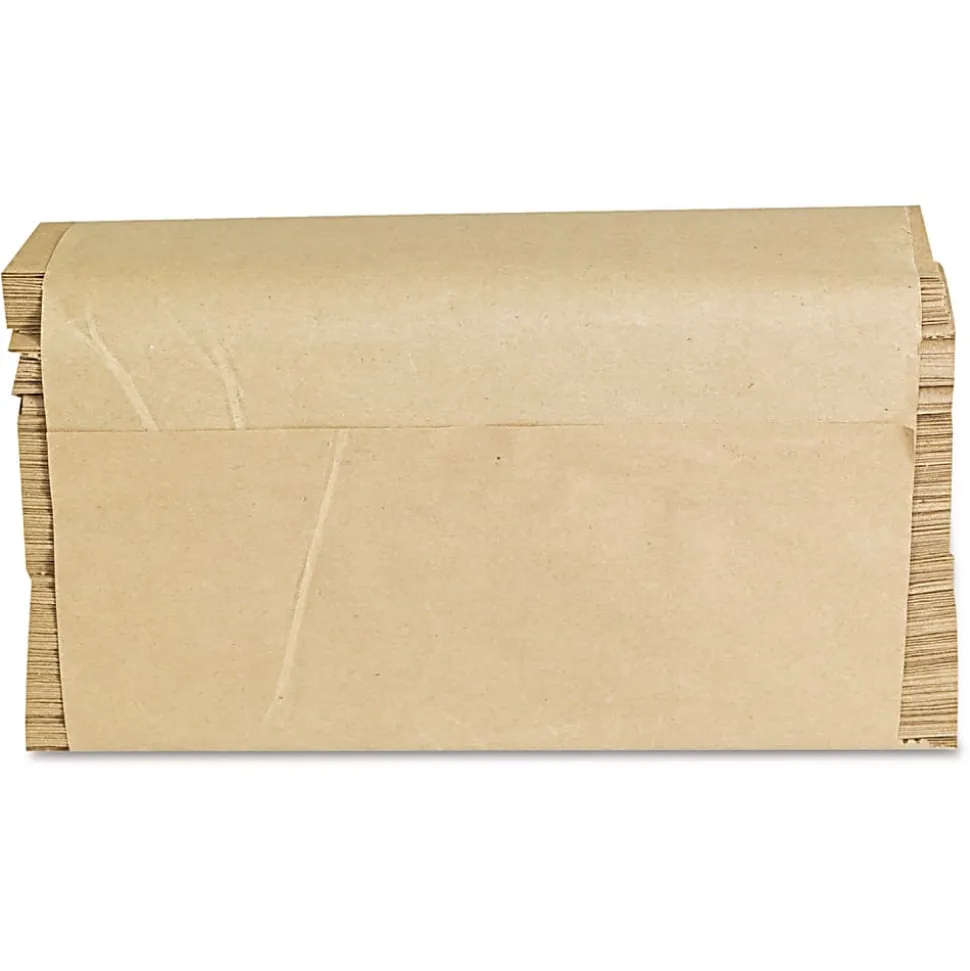 GEN Folded Paper Towels, Multifold, 9 x 9.45, Natural, 250 Towels/Pack, 16 Packs/Carton