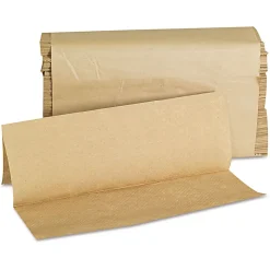 GEN Folded Paper Towels, Multifold, 9 x 9.45, Natural, 250 Towels/Pack, 16 Packs/Carton