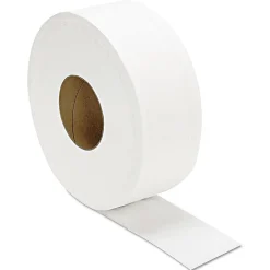 GEN JRT Jumbo Bath Tissue, Septic Safe, 2-Ply, White, 3.3" x 1,000 ft, 12 Rolls/Carton