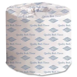 GEN Standard Bath Tissue, Septic Safe, Individually Wrapped Rolls, 1-Ply, White, 1,000 Sheets/Roll, 96 Wrapped Rolls/Carton
