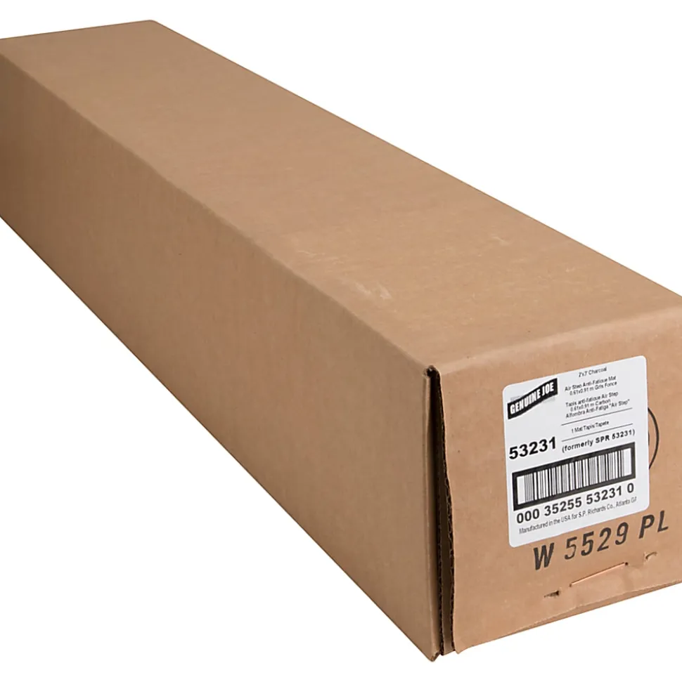 Genuine Joe Air Step Anti-Fatigue Mat, 2' x 3', Black