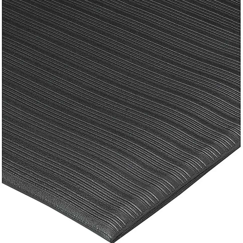 Genuine Joe Air Step Anti-Fatigue Mat, 2' x 3', Black