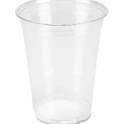 Genuine Joe Clear Plastic Cups - 25 - 16 fl oz - 500 / Carton - Clear - Plastic - Cold Drink, Beverage